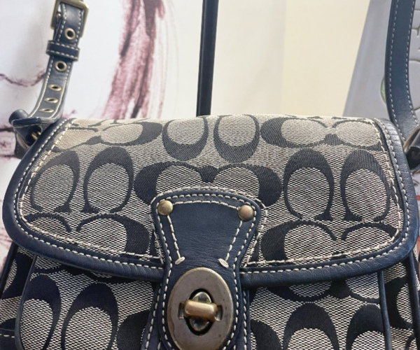 Coach Sierra Satchel — Black Crossgrain Leather